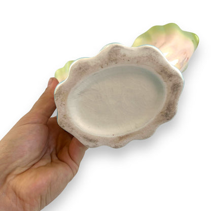 Lustreware Centerpiece Vase, Iridescent Pastel Ceramic