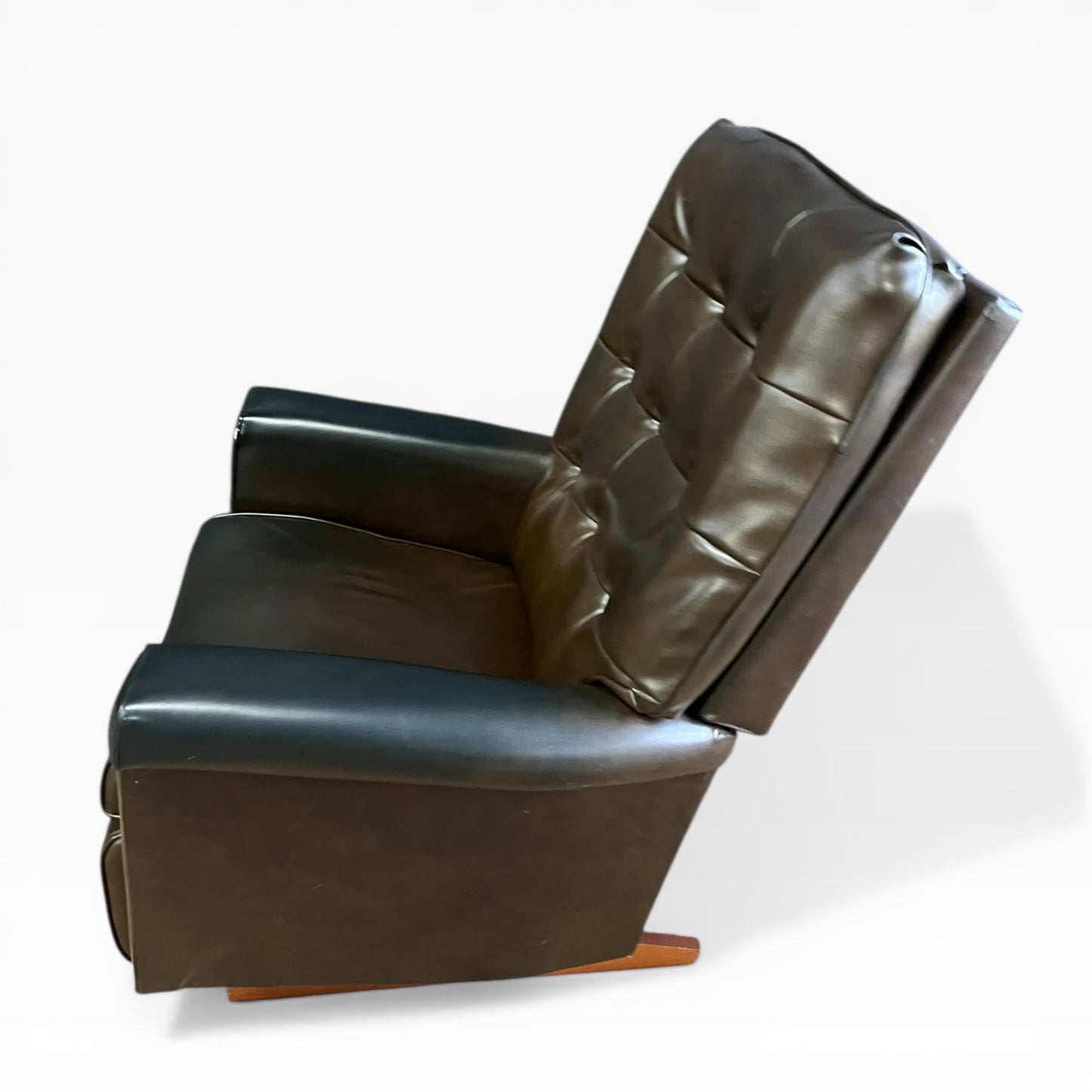 Jason La-Z-Boy Recliner Armchair – Brown Vinyl