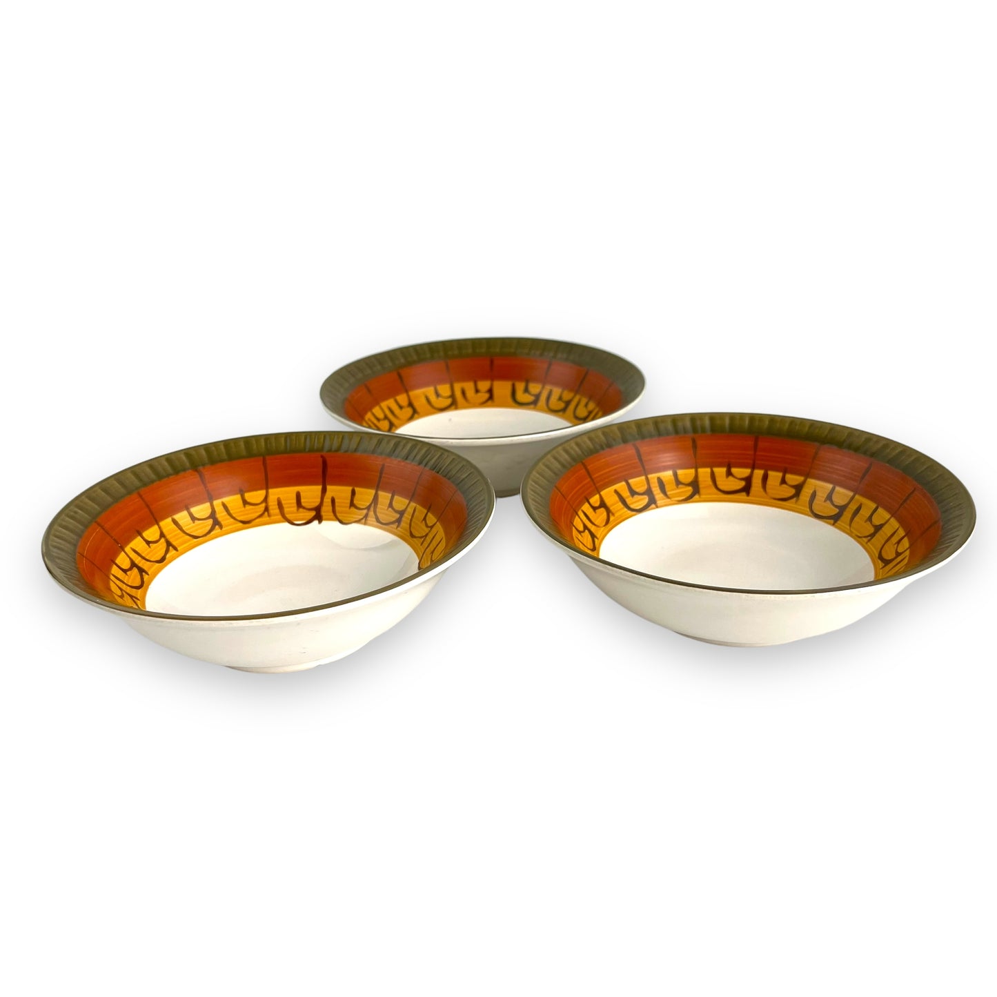 Casual Ceram “Galaxy” pattern stoneware bowl set of 3