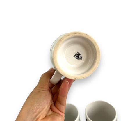 Set of 4 Vintage “Café Olé” Footed Mugs - KOFEE Collection