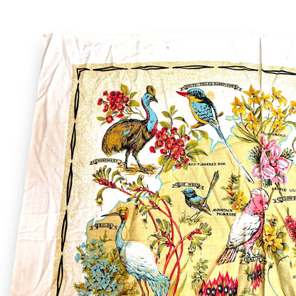 Birds & Flowers of Australia Pattern Tablecloth