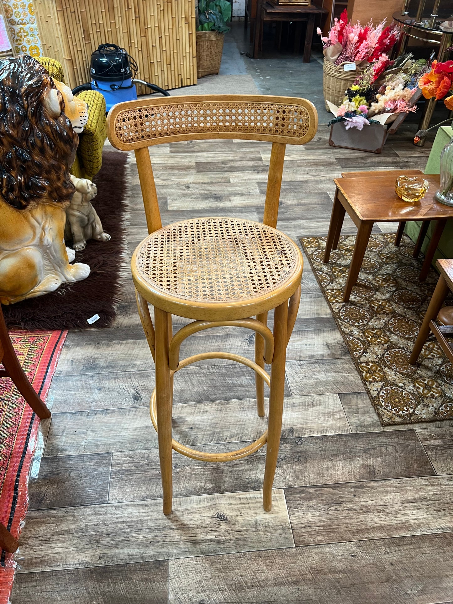 Bentwood & Cane Bar Stool – Thonet Style