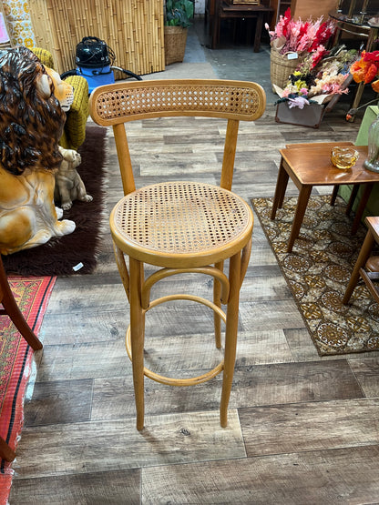 Bentwood & Cane Bar Stool – Thonet Style