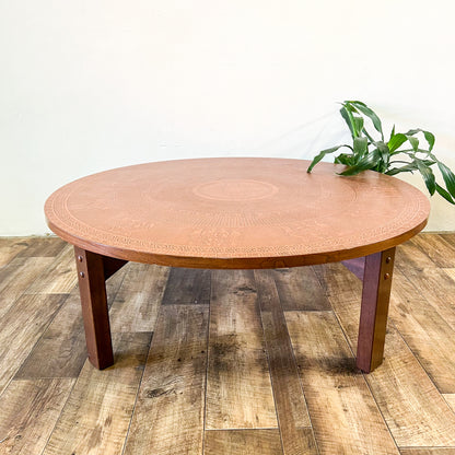 Copper Round Coffee Table