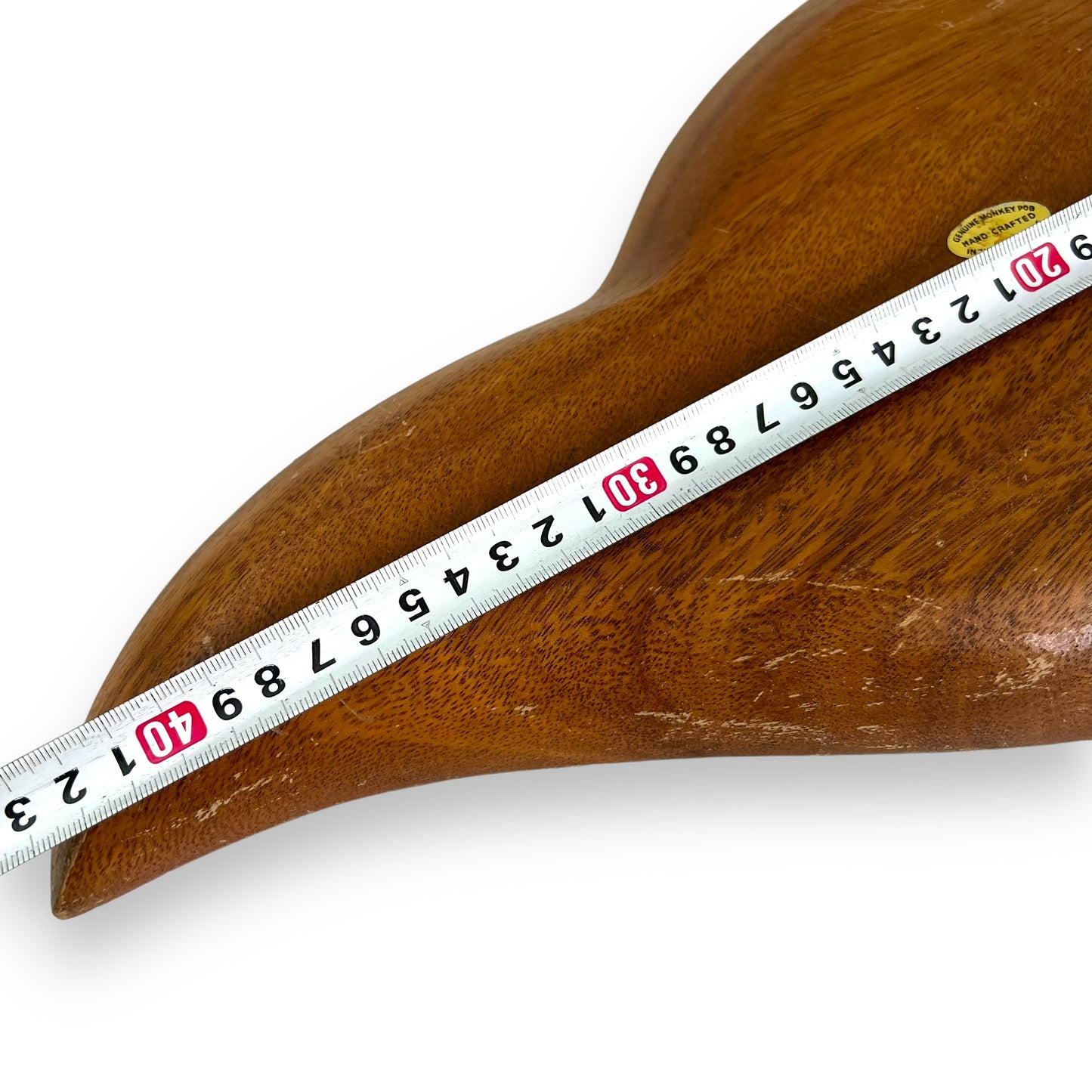 Two section wooden leaf platter