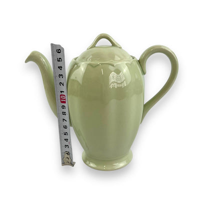 Grindley England Almond Petal Green Ceramic Teapot