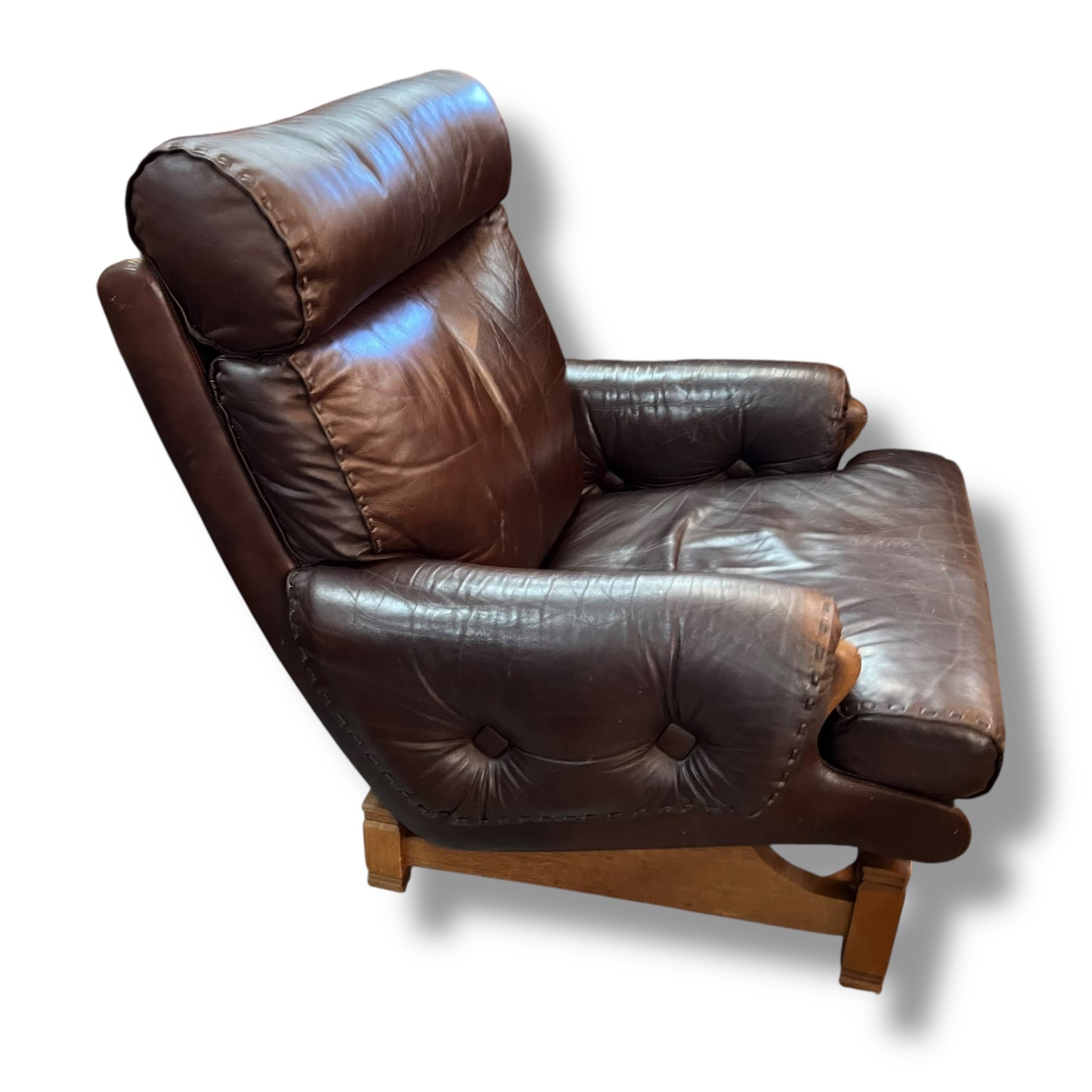Moran Brown Leather Armchair