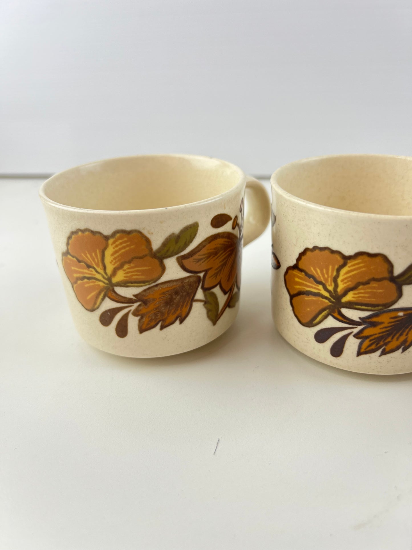 Royal Worcester Palissy Floral Mugs – Set of 4