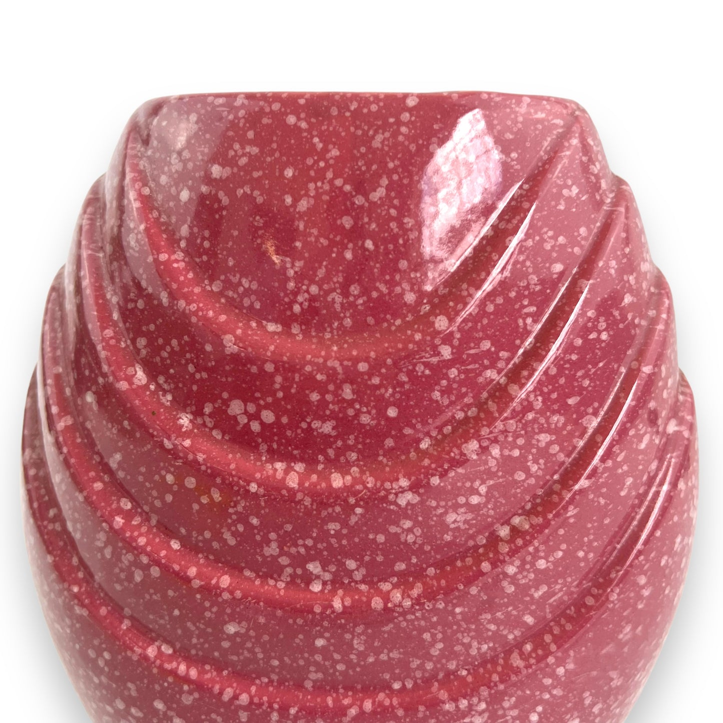 Pink 80s speckled Vase