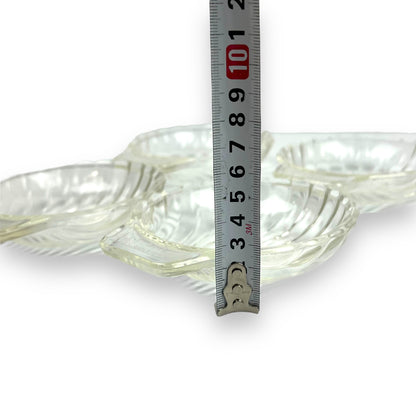 Glass Shell Dish x4 Agee Pyrex