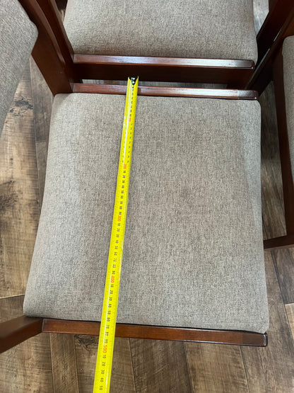 Parker Mid Century Teak Dining Chairs – Set of 6 (2 Carvers + 4 Chairs)