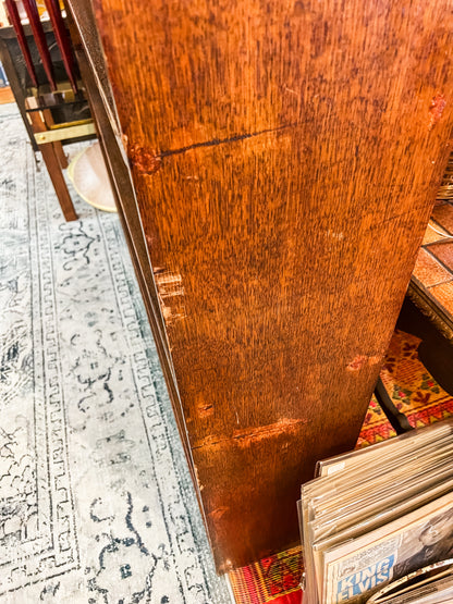Solid Timber Bookcase / Open Bookshelf – Rustic Hardwood