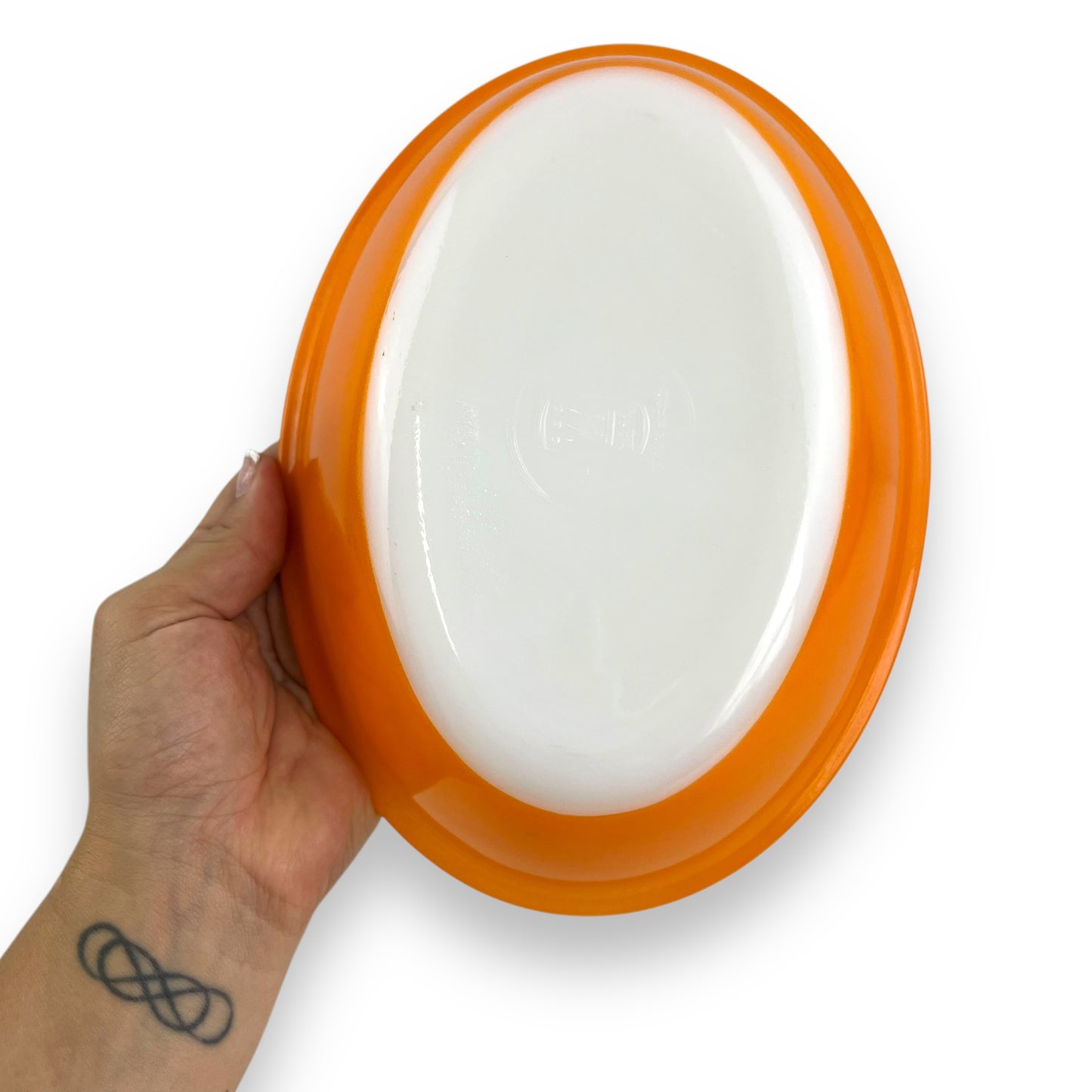 Crown Pyrex Orange dish