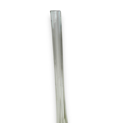 Clear elephant foot skinny glass flower vase