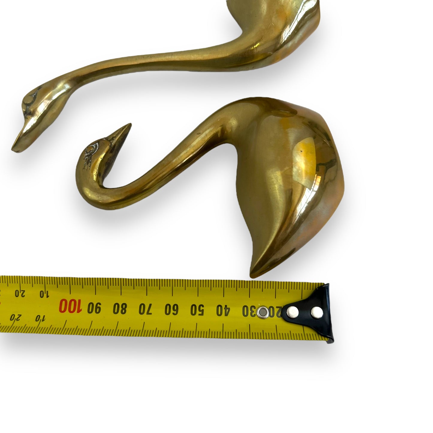 Brass swan pair