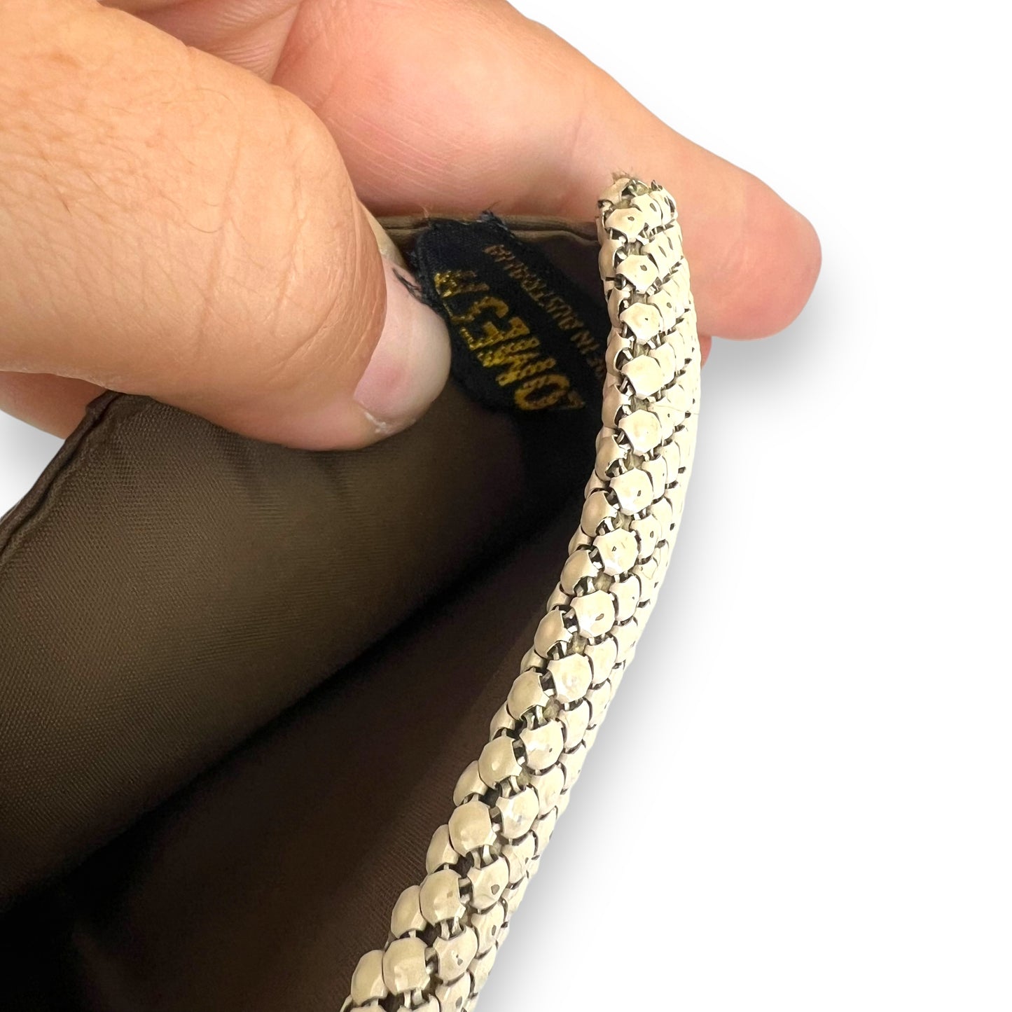 Glomesh Cream Mesh Wallet
