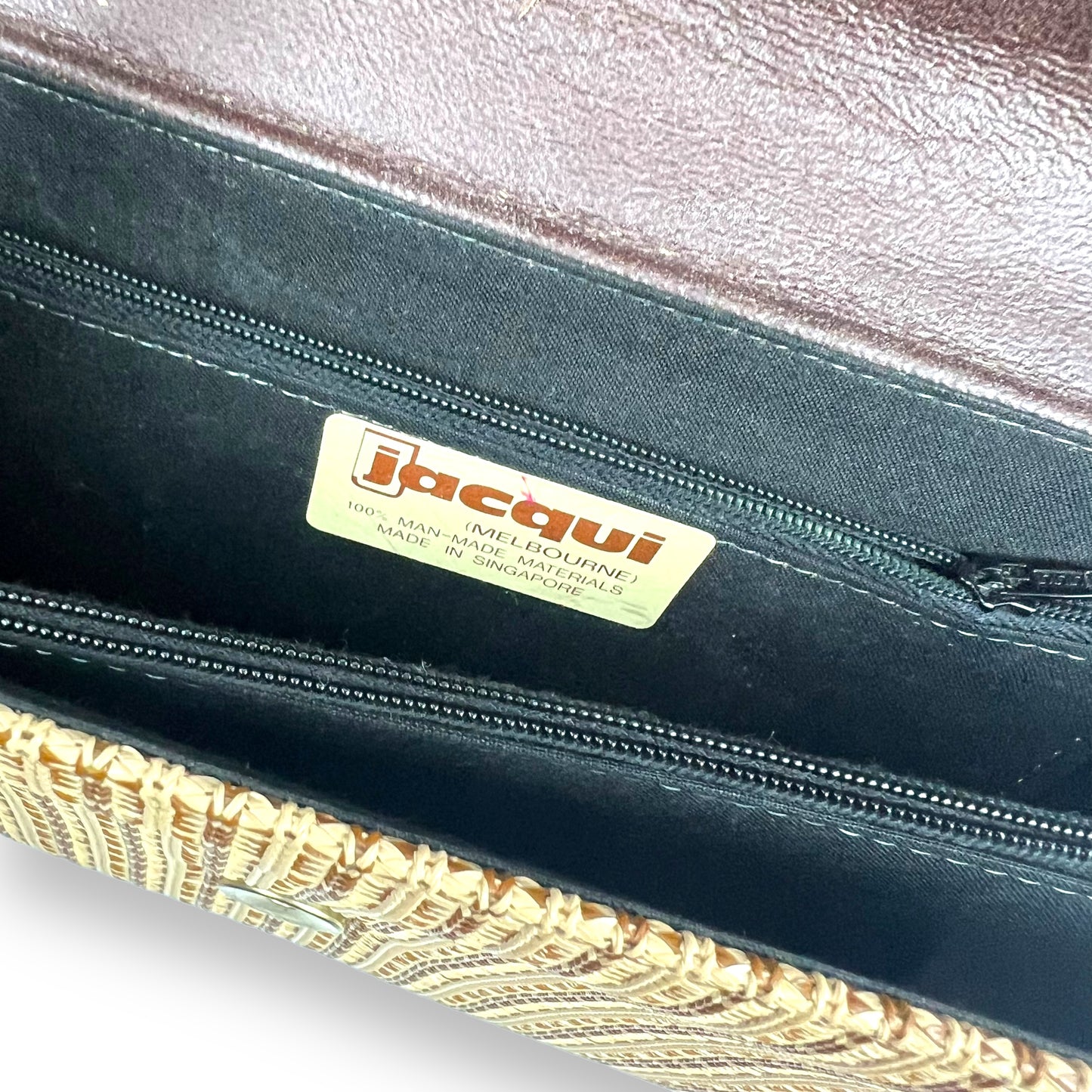 Jacqui Melbourne Brown patterned bag