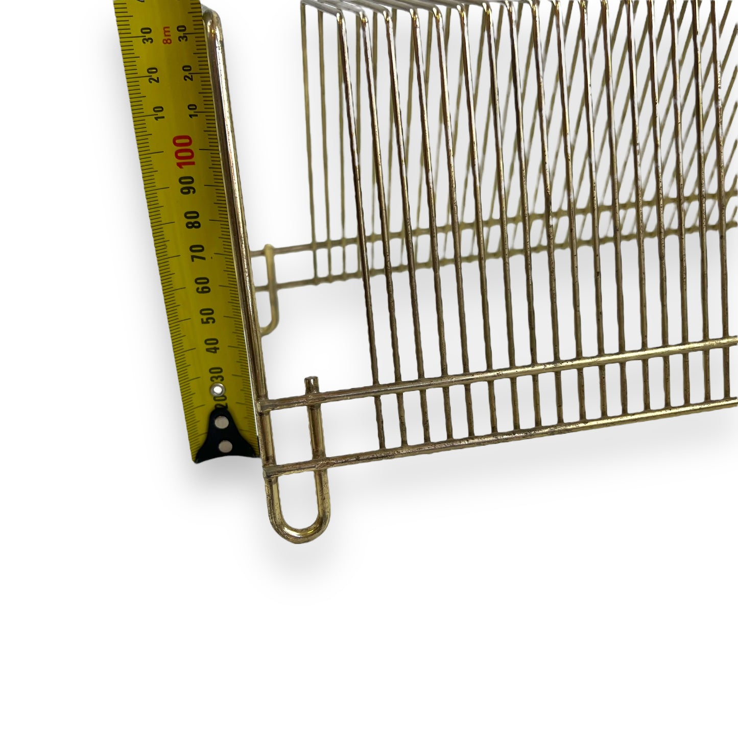 Gold Metal Record Storage Rack