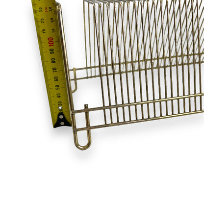 Gold Metal Record Storage Rack