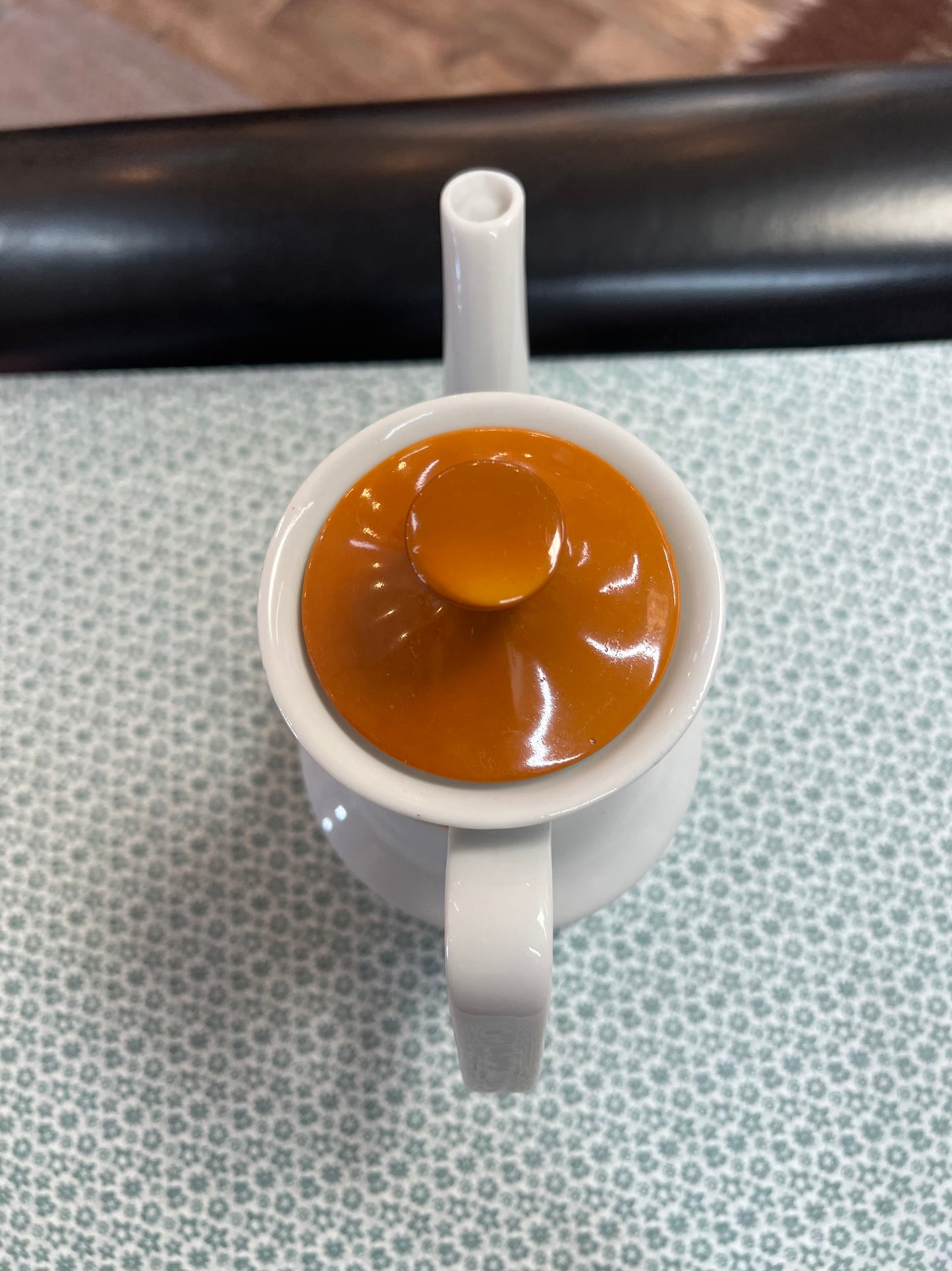 1970s Retro Coffee Pot – Geometric Pattern Ceramic Coffee Server – Made in Japan