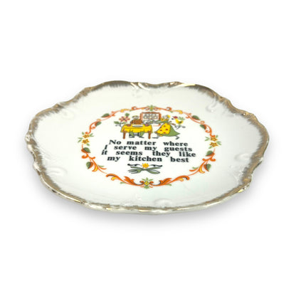 Kitchen is Best Decorative Hanging Plate - Made in Japan