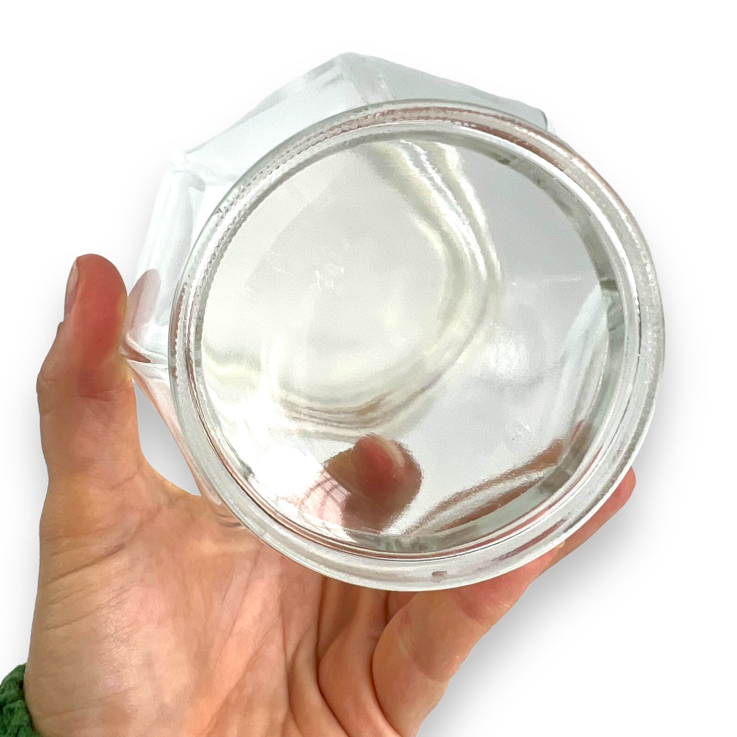 Clear Glass Jar with suction lid