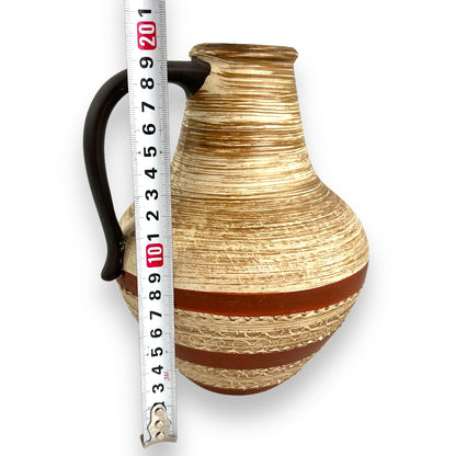 German Pottery Vase with Handle Stamp 316 on base