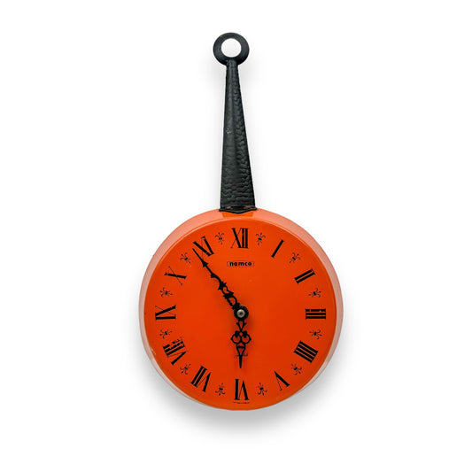 Namco Orange Frypan Clock - Made in Germany