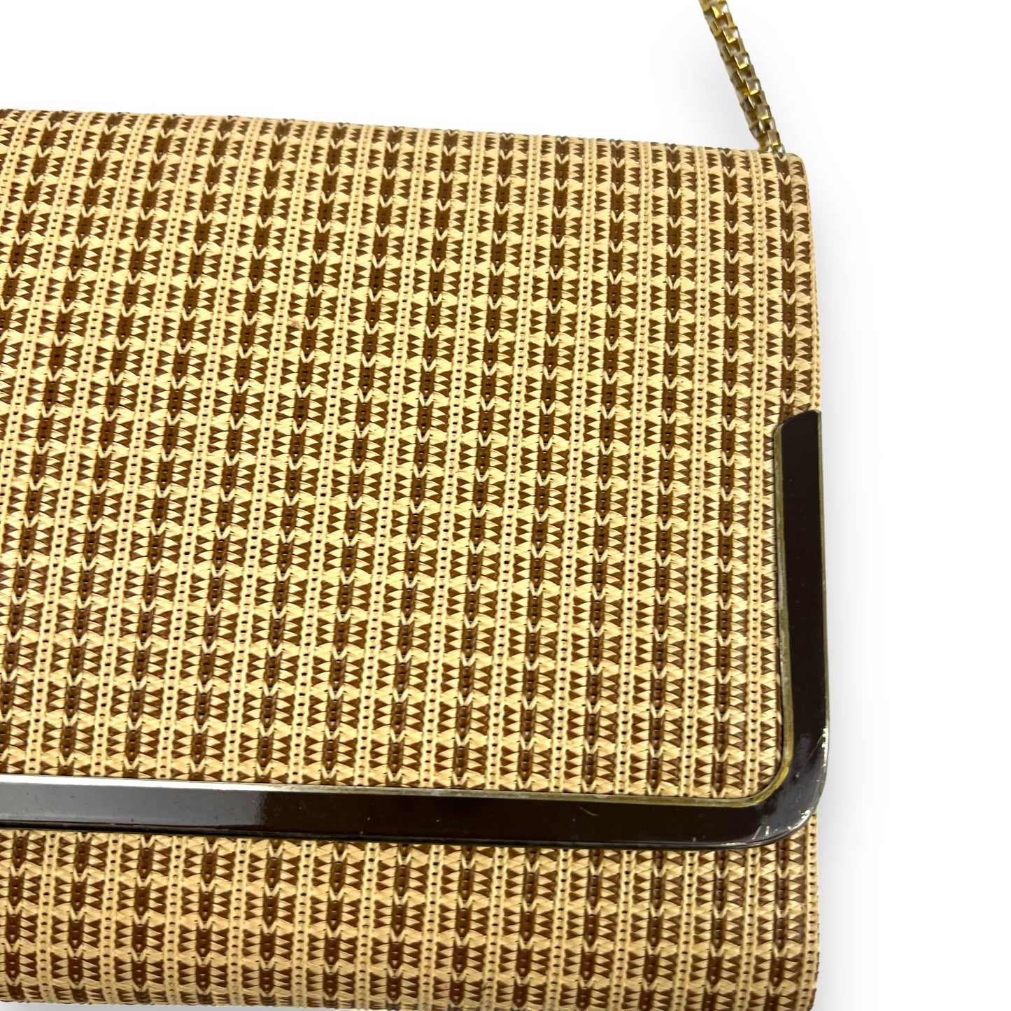 Jacqui Melbourne Brown patterned bag