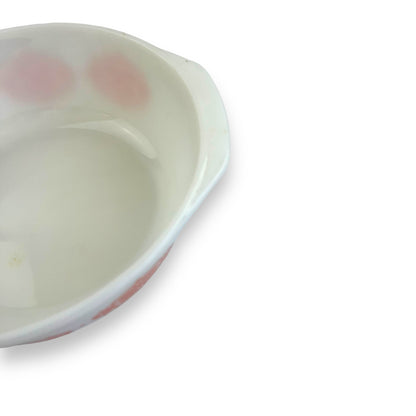 Pyrex-Style Bowl with Orange Pattern