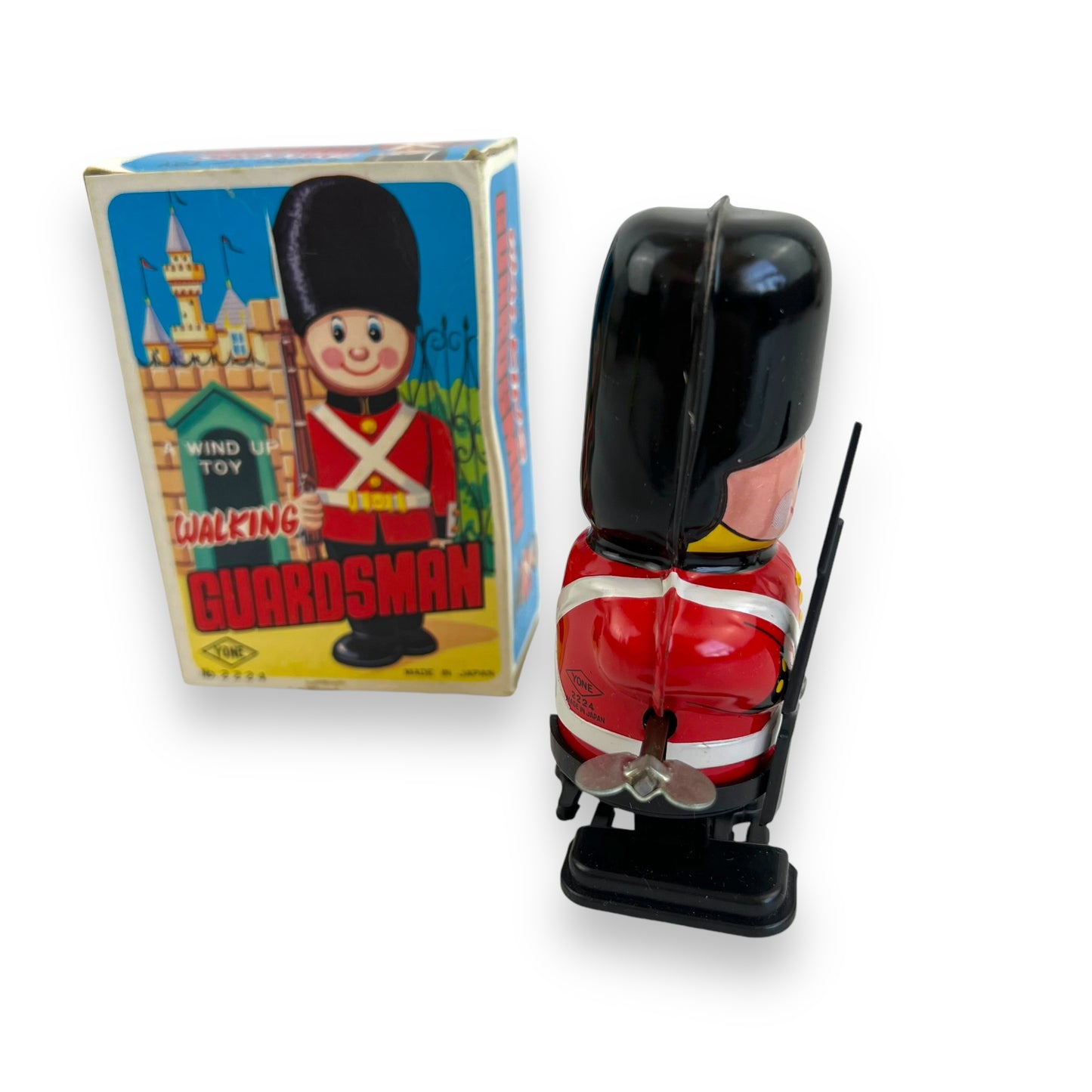 Yone Walking Guardsman Wind-Up Toy with Original Box - Made in Japan