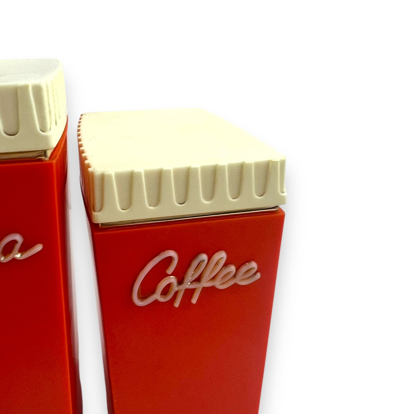 Capri by B.X Plastics Australia Orange & Cream Canister Set