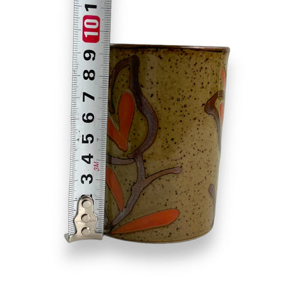 Brown Love heart flower mug