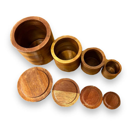 Wooden Canister Set (Set of 4)