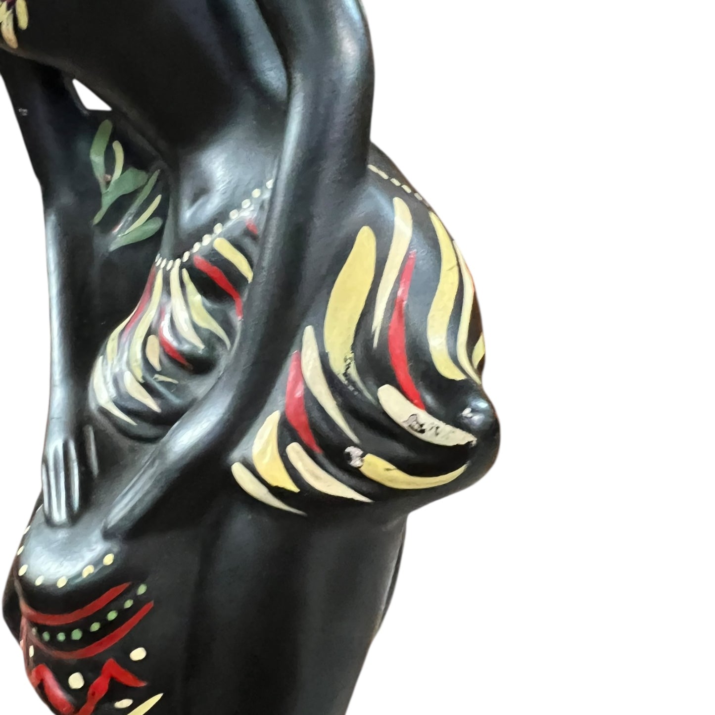 Barsony “Drumming Lady” Chalkware Lamp