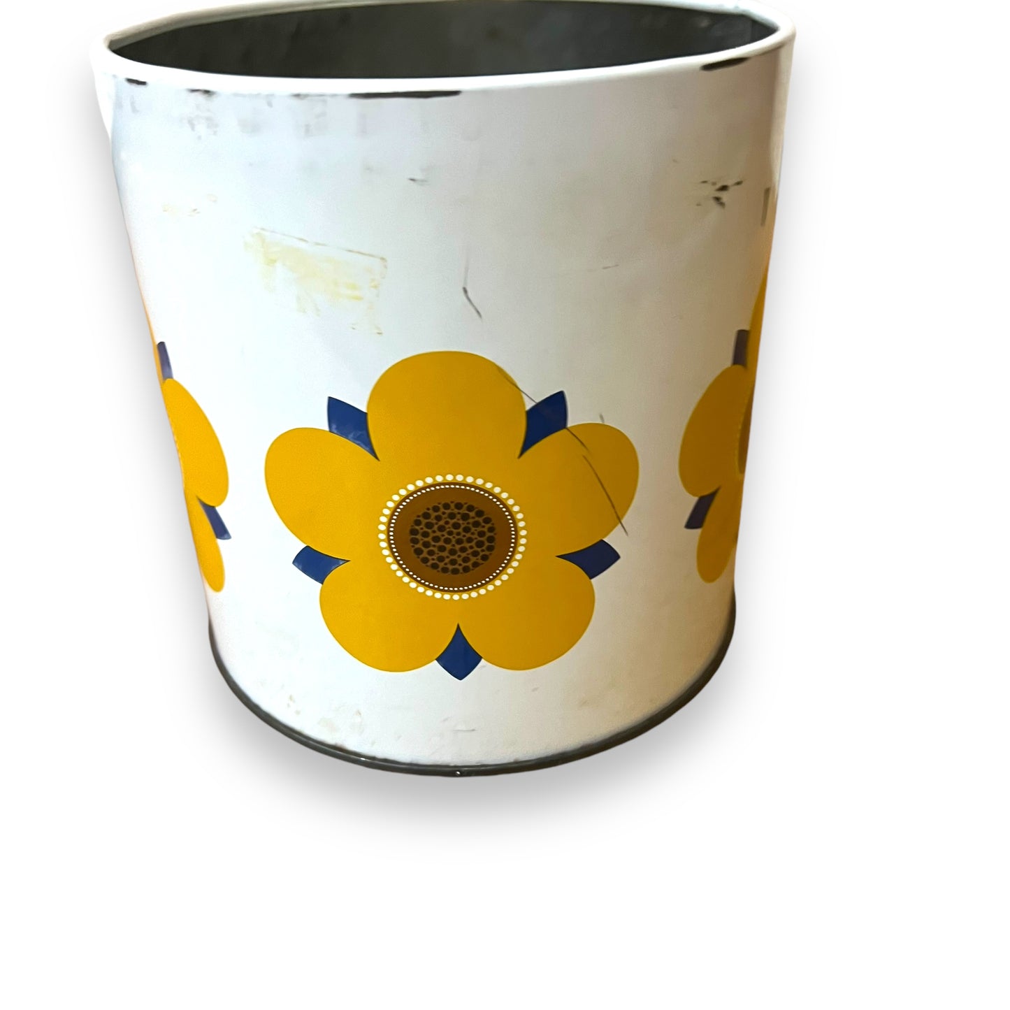 Willow Australia Yellow Flower Tin - No Lid