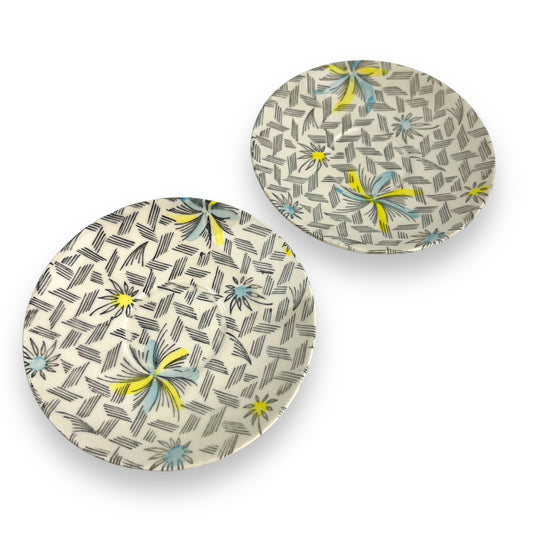 Tyne pattern: Kathie Winkle saucers x2 for James Broadhurst & Sons