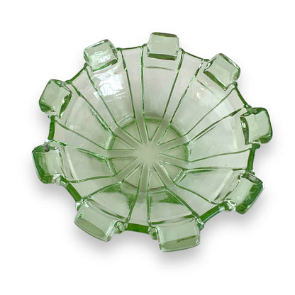 Green Glass trinket Bowl