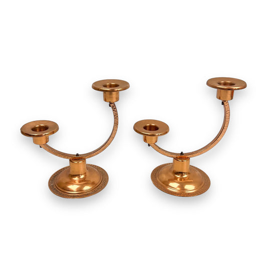 Copper Candlestick Holder set of 2