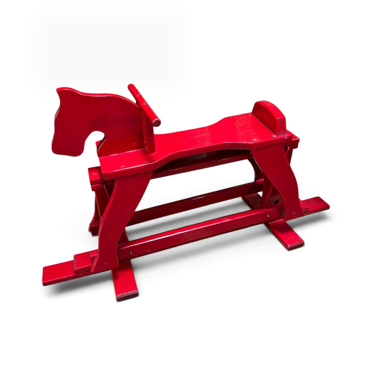Red Wooden Rocking Horse