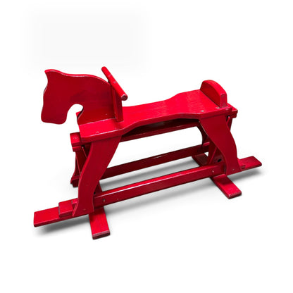 Red Wooden Rocking Horse