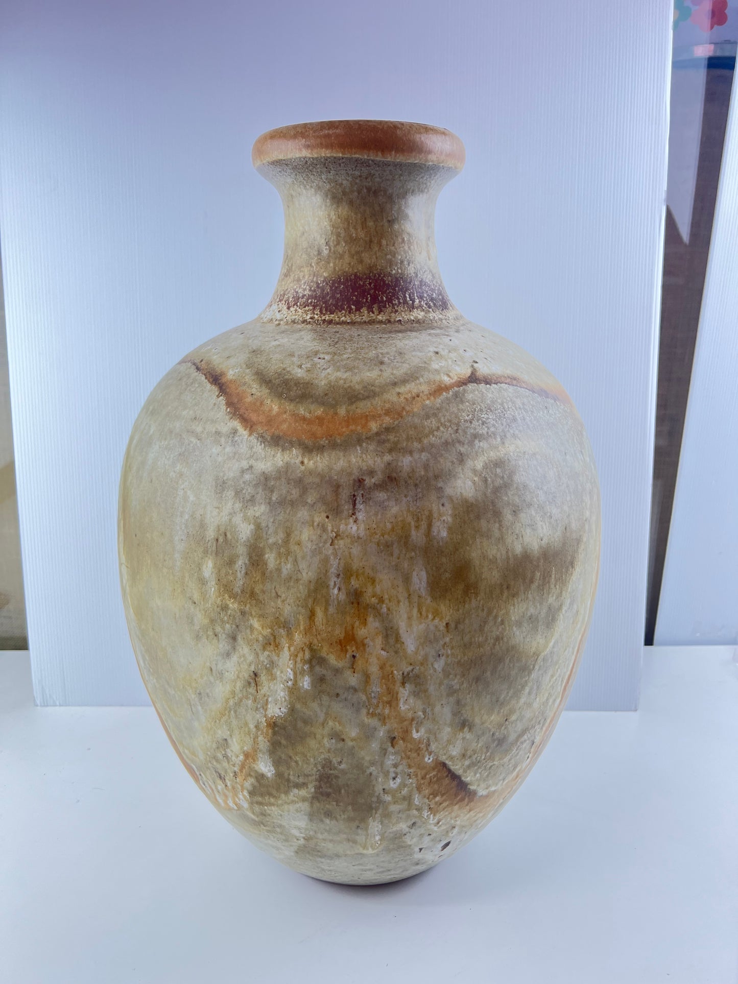 West German Pottery 837 Bulbous Floor Vase – 48.5cm
