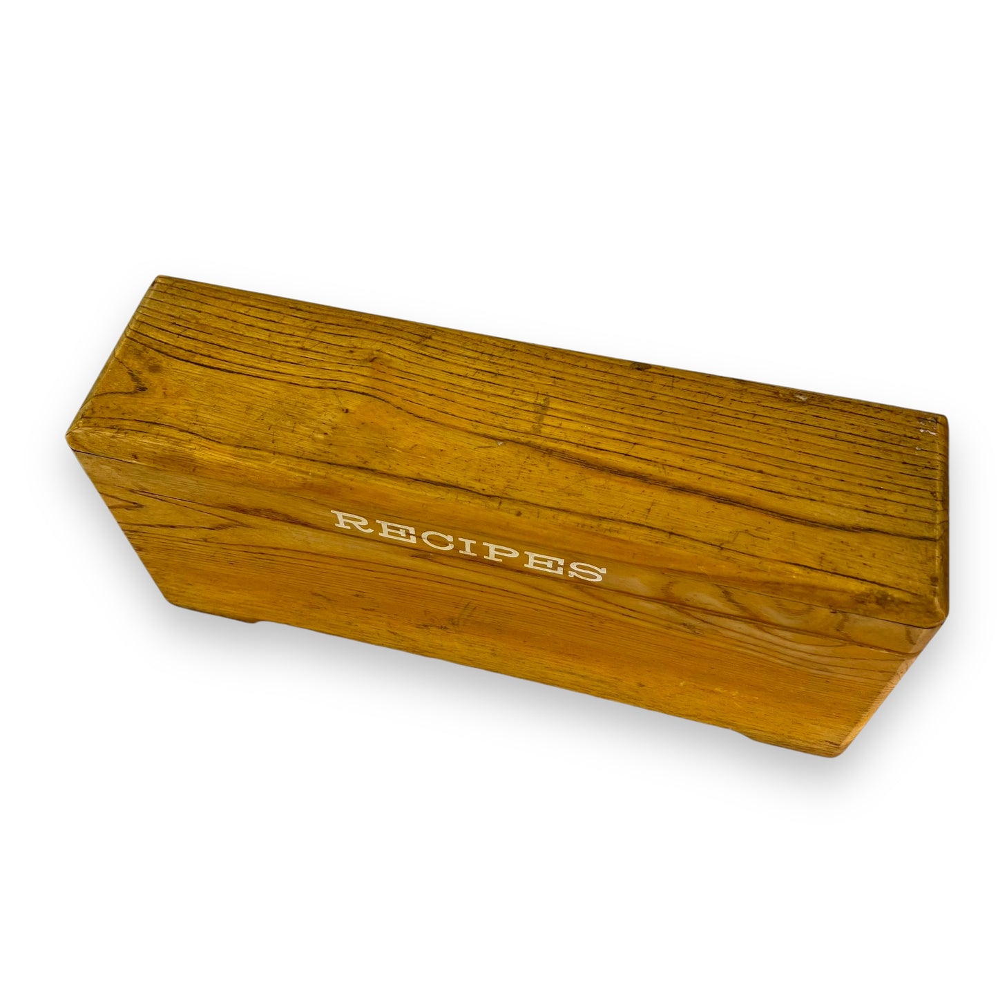 Wooden Recipe Card Storage Box