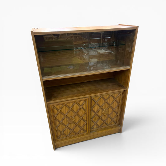 Display Cabinet / Drinks Hutch with Sliding Glass Doors