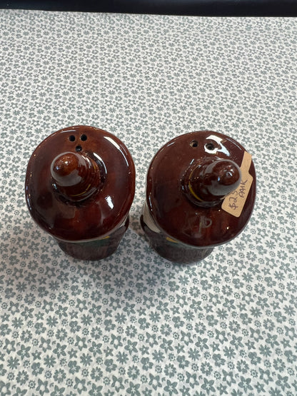 Mexican Sombrero Salt & Pepper Shakers – Hand Painted Souvenir Set