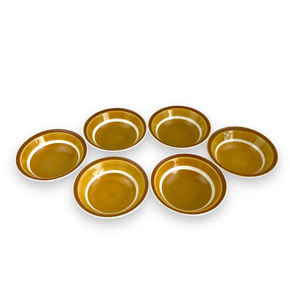 Casual Ceram “Majestic” pattern stoneware bowl set of 6