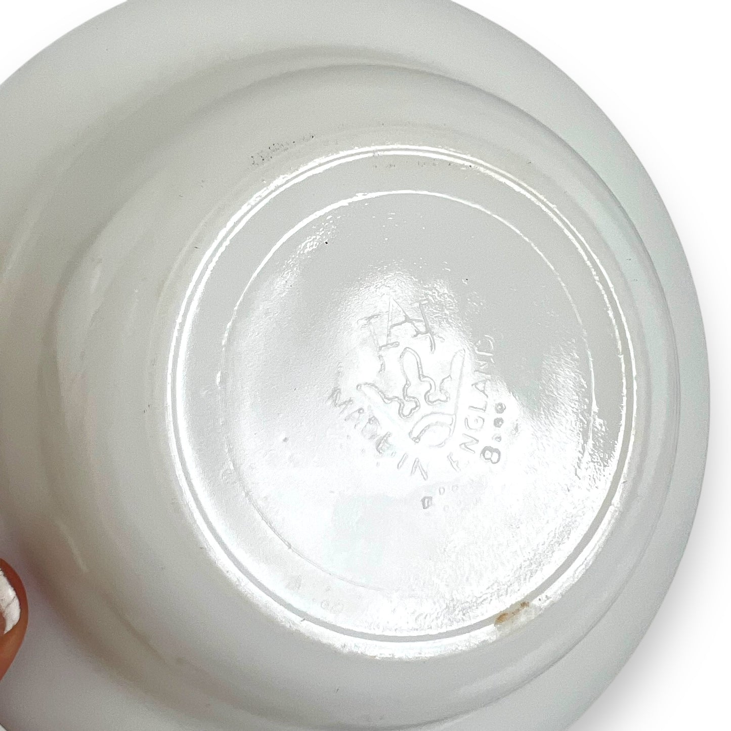 Pyrex “June Rose” Milk Glass Dessert Bowls - Set of 7