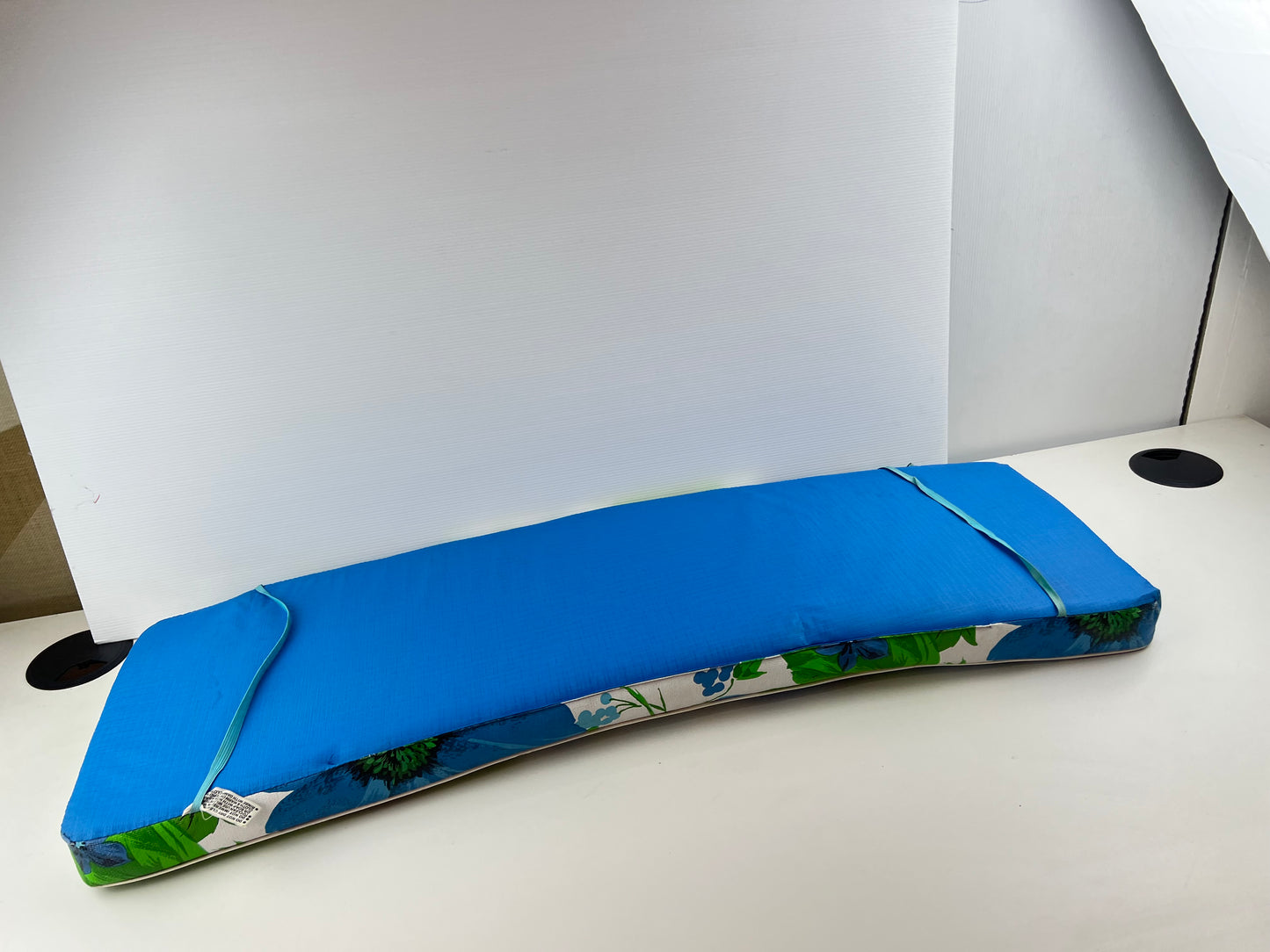 Standfast Blue & Green Floral Outdoor Bench Seat Cushion