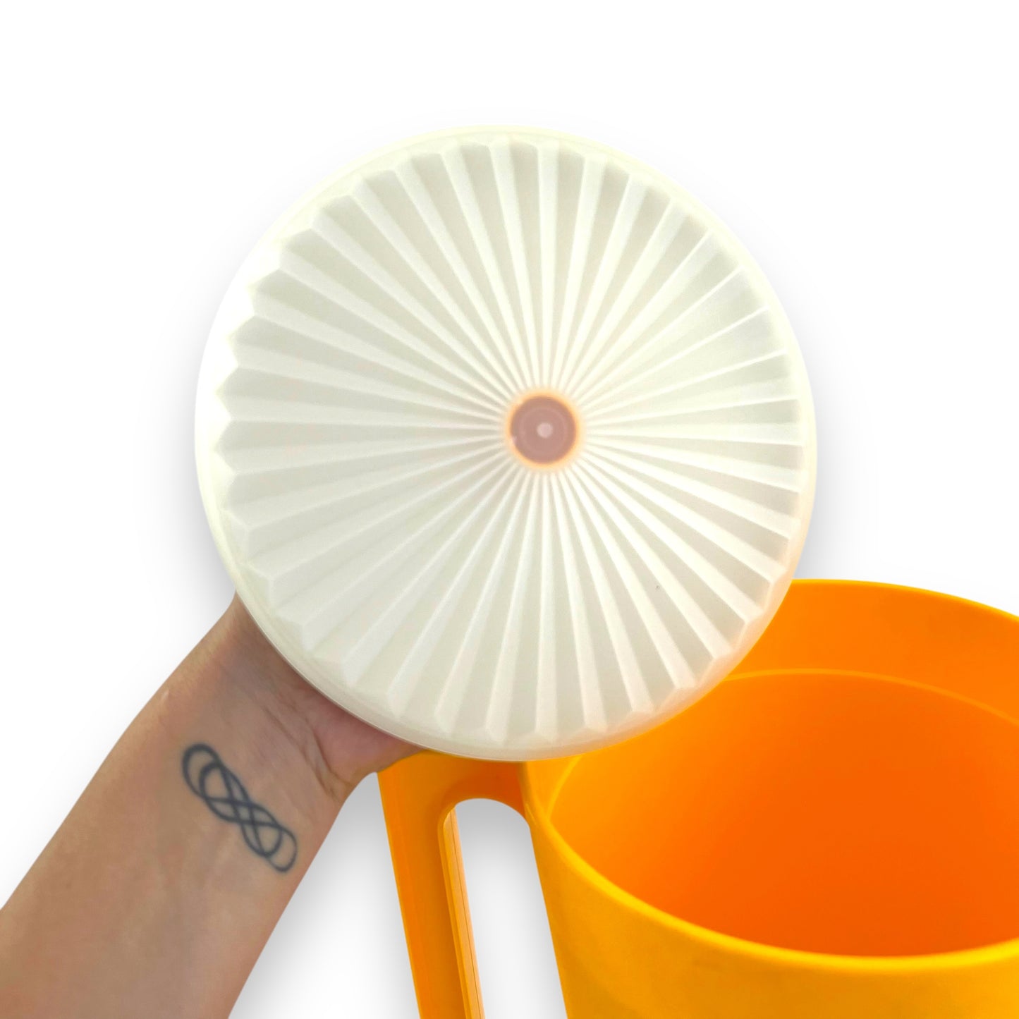 Large Yellow Tupperware Jug with lid