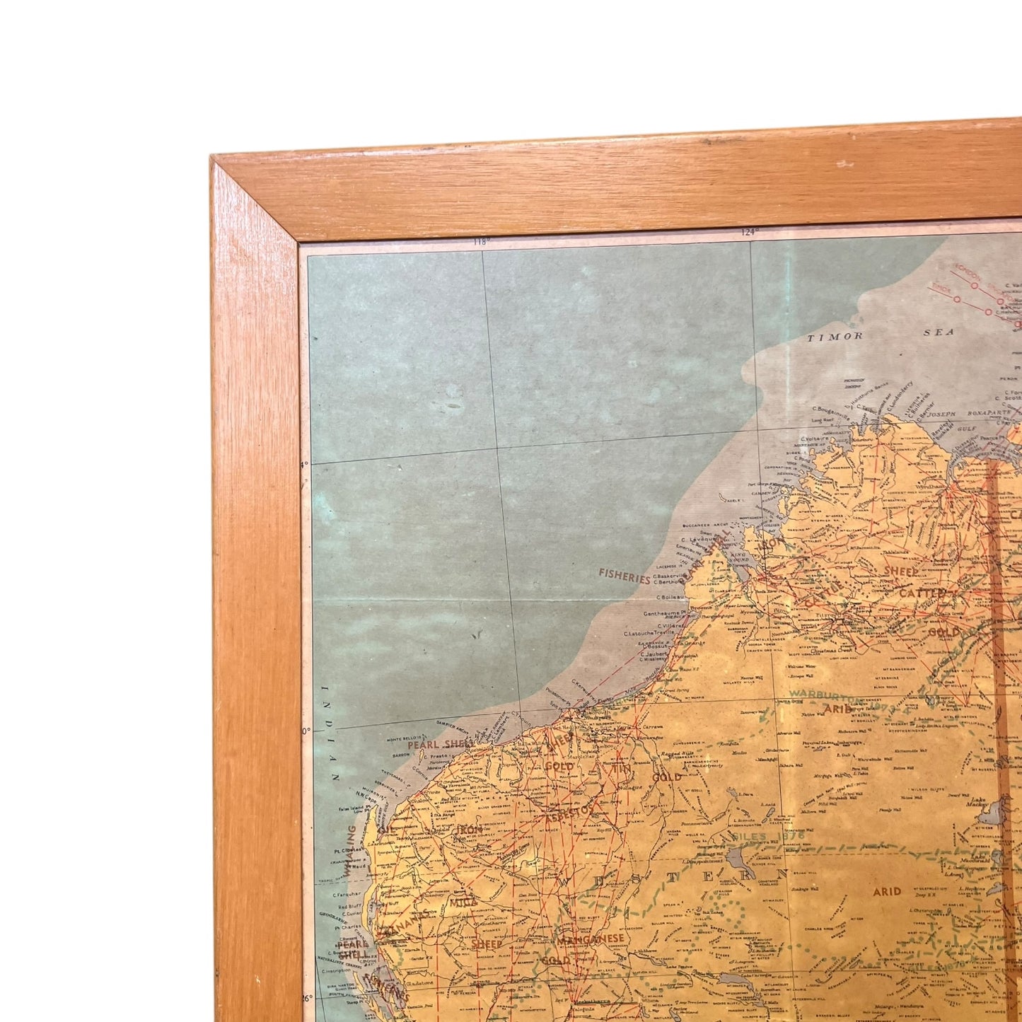 TAA Map of Australia – Mid-Century Aviation Wall Map